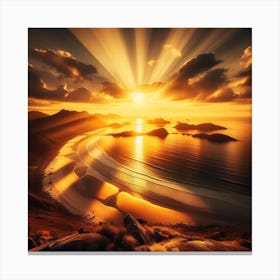 Sun and sea 1 Canvas Print