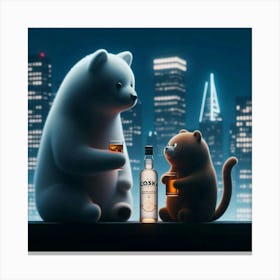 Polar Bears Canvas Print