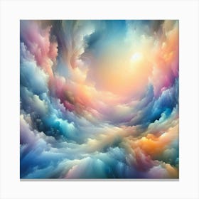 Abstract Of Clouds 3 Canvas Print