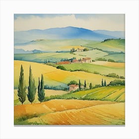 Tuscan Countryside Canvas Print