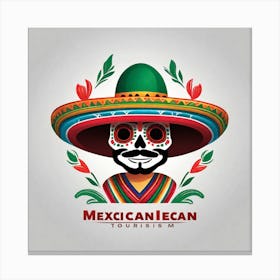 Mexican Skull 48 Canvas Print