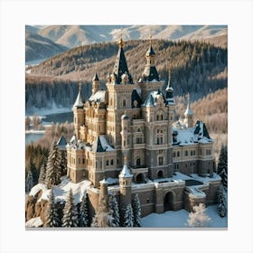 Russian Snowy Castle Canvas Print