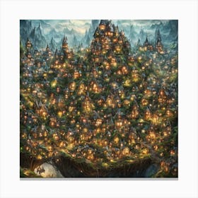 City In The Forest Canvas Print