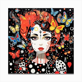 Butterfly Girl 2 Canvas Print