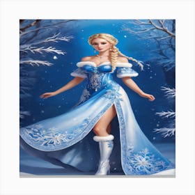 Frozen Princess Canvas Print