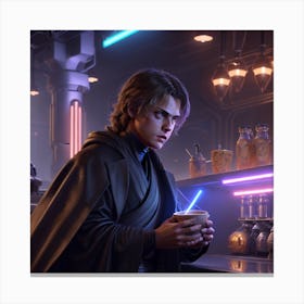 Anakin at a bar Canvas Print