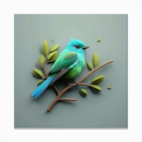 Bird On A Branch 6 Canvas Print