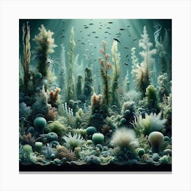 Underwater coral Life Canvas Print