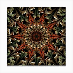 Art Abstract Fractal Pattern 3 Canvas Print