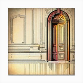 Doorway brown Canvas Print