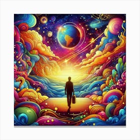 Psychedelic Universe 3 Canvas Print