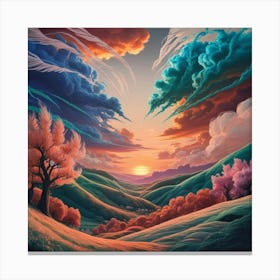 Sky At Sunset Canvas Print