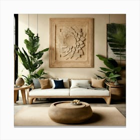 Tropical Living Room 51 Canvas Print