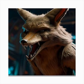 Sci fi Fox Canvas Print