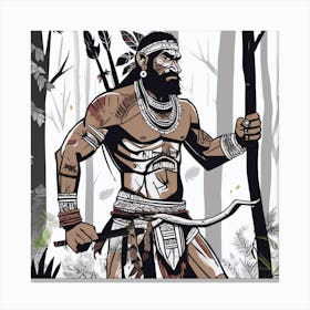 A tribal man Canvas Print