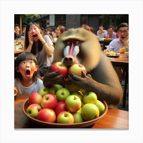 Something in my teeth Canvas Print