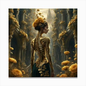 backbone of a Woman Canvas Print