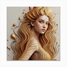 Golden Goddess Canvas Print