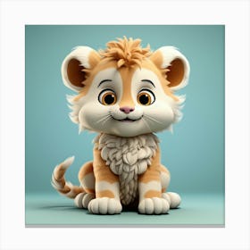 Lion Cub 21 Canvas Print