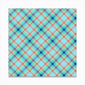 Plaid Fabric 179 Canvas Print