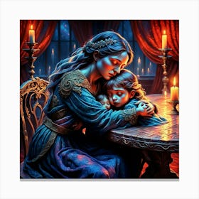 Mother And Child 3 Canvas Print