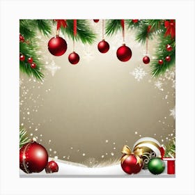 Christmas Background 24 Canvas Print