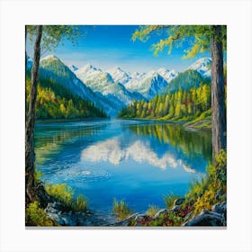 Mountain Lake 29 Canvas Print