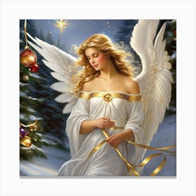 Angel Of Christmas Canvas Print