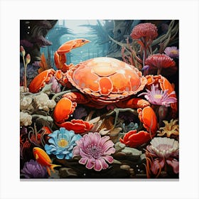 Crab In The Sea 2 Canvas Print