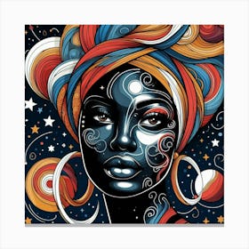 Starithia Celestial Portrait Canvas Print