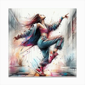 Street Dancer Canvas Print
