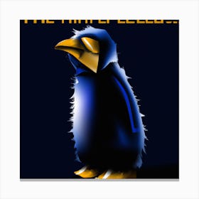 Blue Penguin Canvas Print