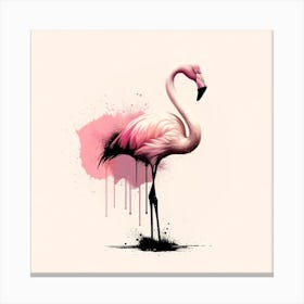 Pink Flamingo Canvas Print