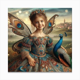 Fairy Peacock Canvas Print