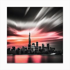 Sunset In Dubai 4 Canvas Print