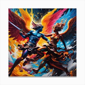 Angels And Demons Canvas Print