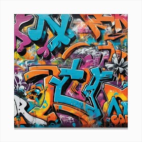 Graffiti Wall 6 Canvas Print