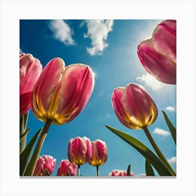 Pink Tulips 1 Canvas Print