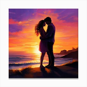 Sunset Love Canvas Print