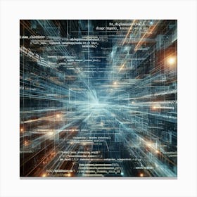 Abstract Technology Background Canvas Print