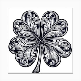 Four Leaf Clover Canvas Print