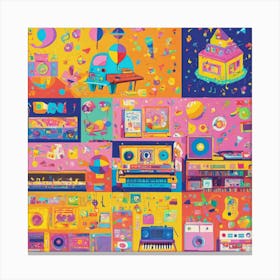 2000s Children S Music Canvas Print