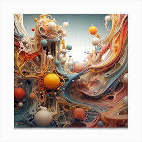 Abstract 3d Art Canvas Print