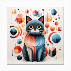 Abstract Cat 2 Canvas Print