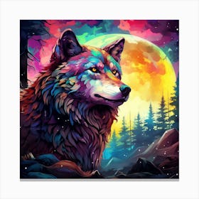 Wolf Painting 2 Canvas Print