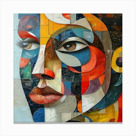 Abstract Of A Woman'S Face 10 Canvas Print