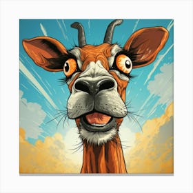 Goat With Big Eyes 1 Canvas Print