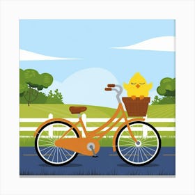 An Illustration Of A Bicycle With A Bask Fbww9rpashmgxmrx8ozxkg Wjxwwzd Qh Kqqisycuhca Canvas Print