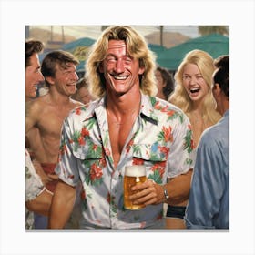 Jeff Spicoli: The Beach Party' Canvas Print