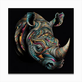 Rhino Head Toile